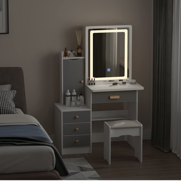 Make up vanity with chair NWT in box-I AM PAYING FOR SHIPPING, PRICE INCLUDES - Picture 2 of 11